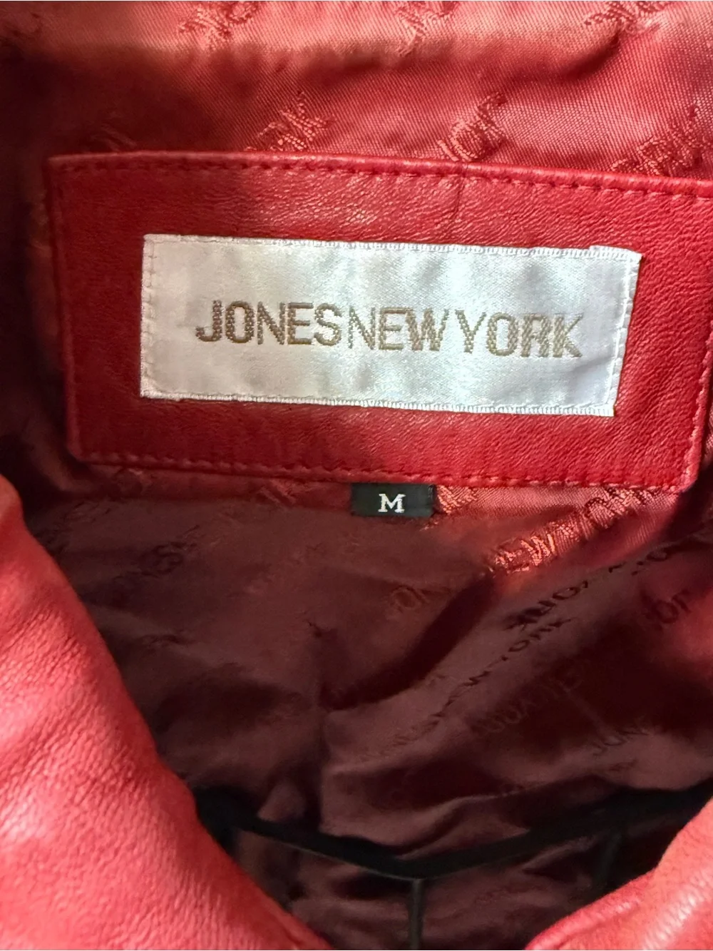 Vintage Jones New York Red Genuine Leather Jacket Women’s